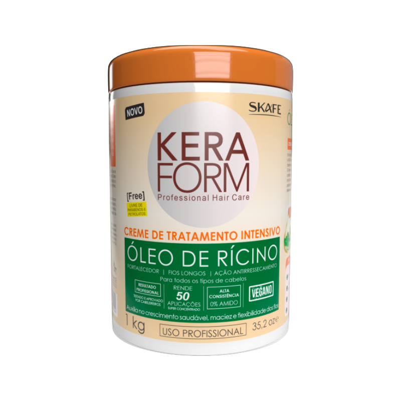 Creme de Tratamento Keraform Óleo de Rícino 1kg