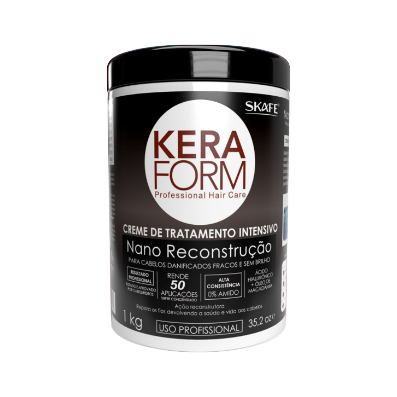 CX C/ 6 UNIT - Creme de Tratamento Intensivo Keraform Nano Reconstrução 1kg