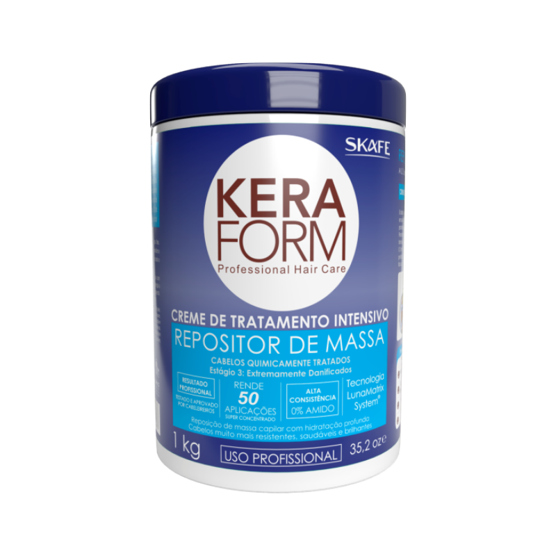 Creme de Tratamento Intensivo Keraform Repositor de Massa 1kg