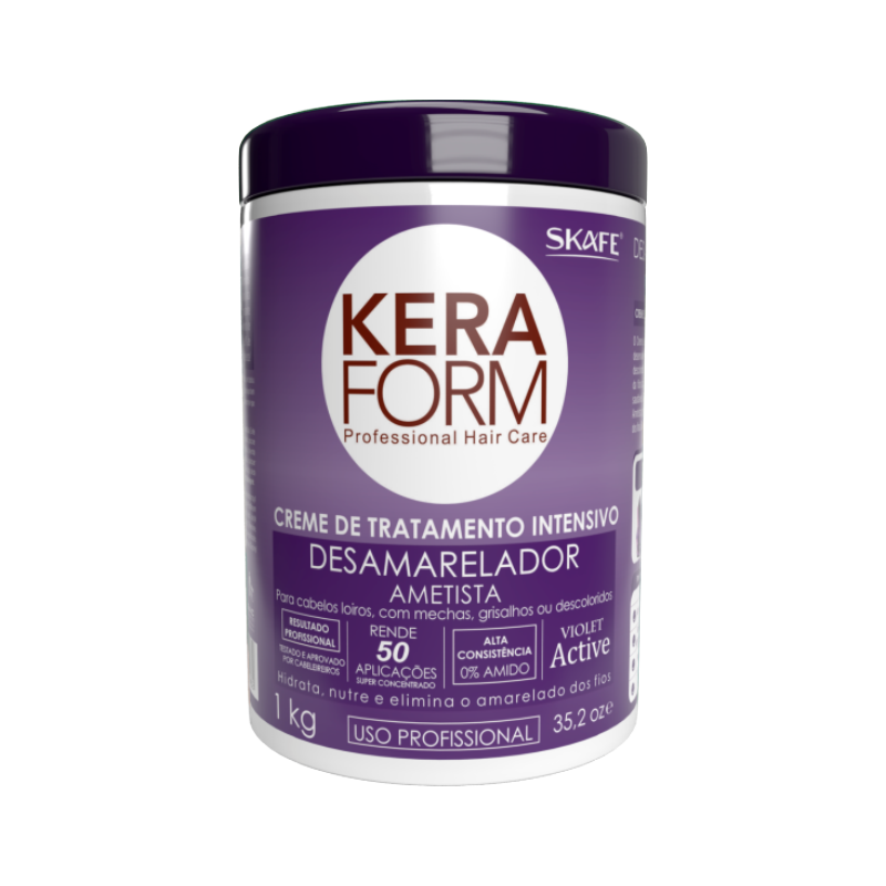 Creme de Tratamento Keraform Desamarelador Ametista 1kg