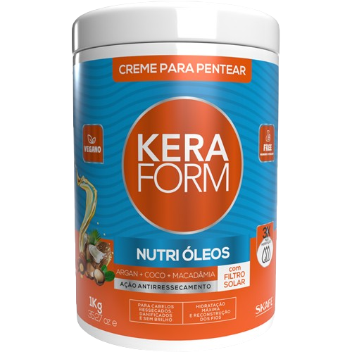 CX C/ 6 UNIT - Creme para Pentear Keraform Nutri Óleos 1kg