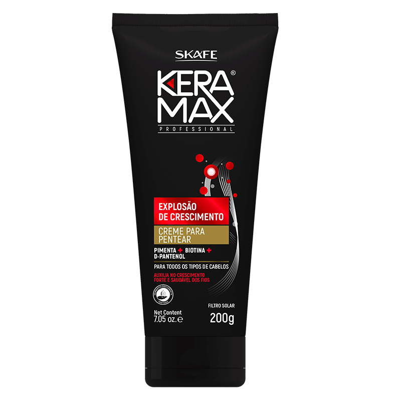 Creme para Pentear Keramax Explosão de Crescimento 200g