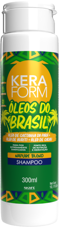 CX C/ 6 UNIT - Shampoo Keraform Óleos Brasil 300ml