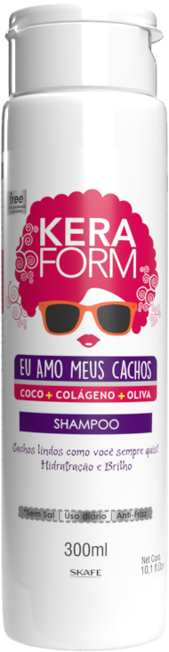 CX C/ 6 UNIT - Shampoo Keraform Eu Amo Meus Cachos 300ml