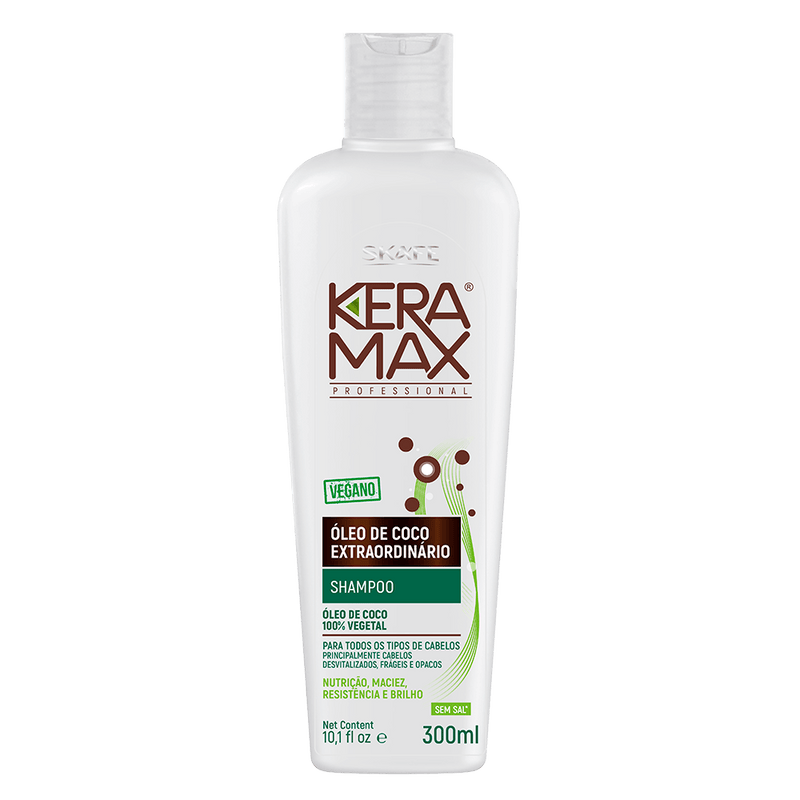 Shampoo Keramax Óleo de Coco Extraordinário 300ml