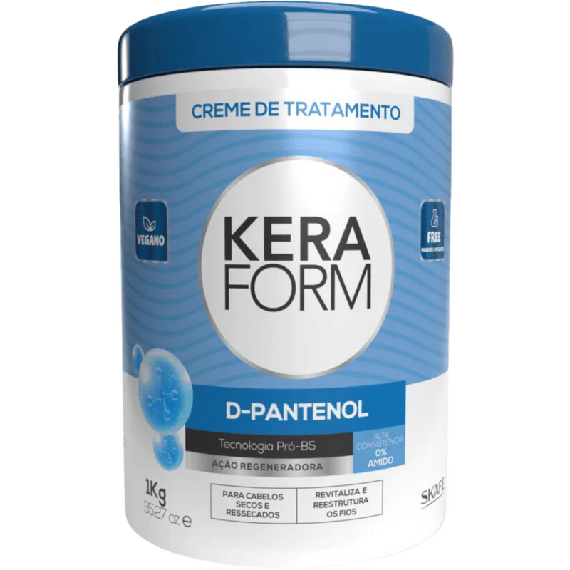 CX C/ 6 UNIT - Creme de Tratamento Intensivo Keraform D-Pantenol 1kg